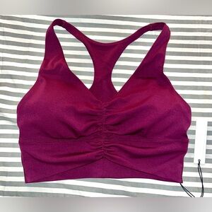 Paragon Fitwear Reluna Ruched Bra in Potion Women’s Medium NWT